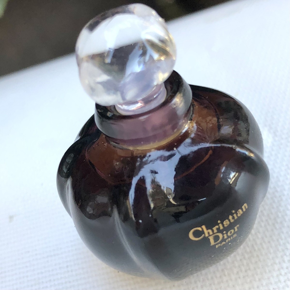 💝MINIATURE 1980s Vintage POISON Christian Dior PURE PARFUM 5ml