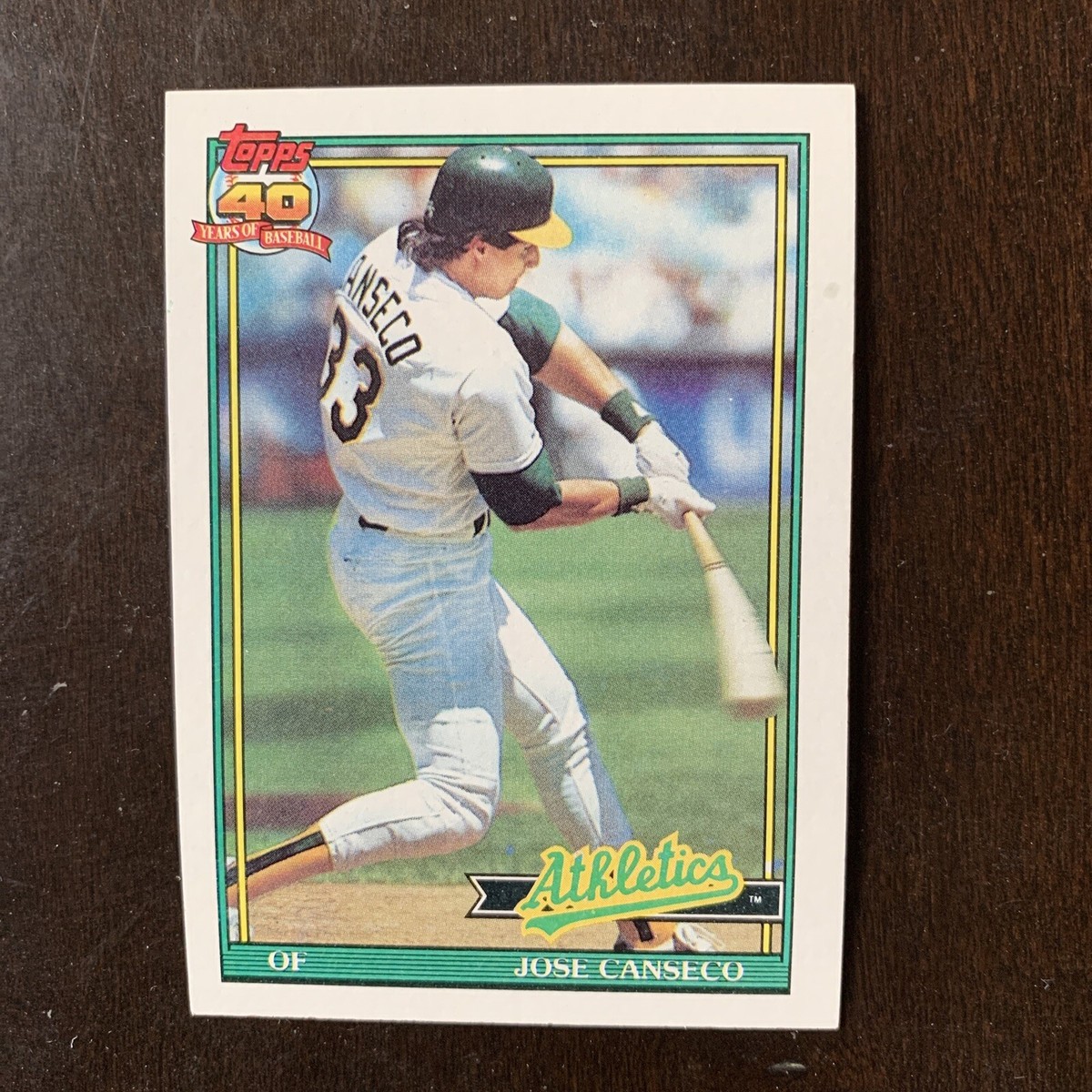 1991 Topps 40 Years of Baseball Card #700 Jose Canseco MINT