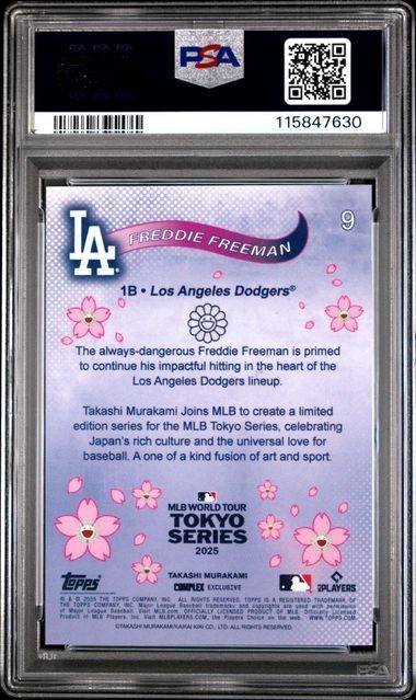 🔥🔥🔥PSA 10🔥🔥🔥2025 Topps Murakami FREDDIE FREEMAN Tokyo Series