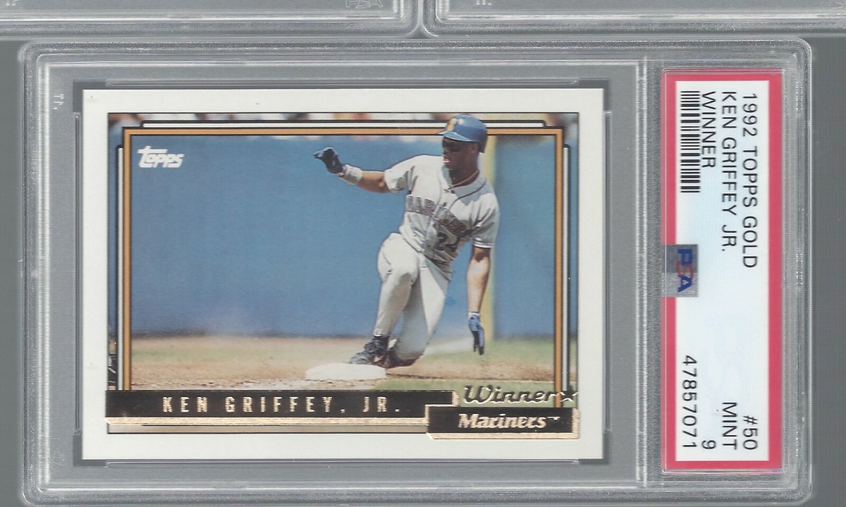 1992 Topps Gold Ken Griffey Jr. #50 Winner Card PSA 9 MINT Seattle