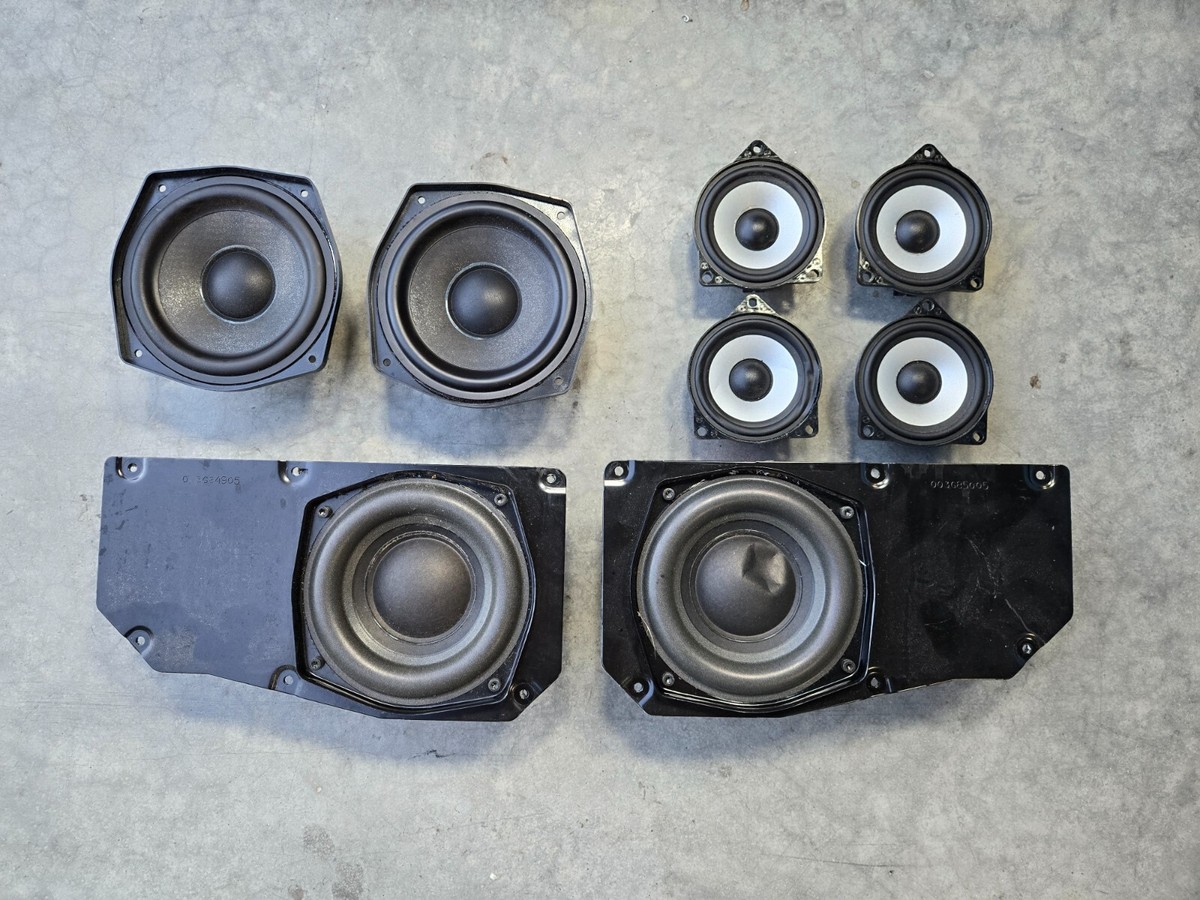 🥇03-08 BMW E85 Z4 8 pcs TOP HI-FI AUDIO SYSTEM TWEETER WOOFER