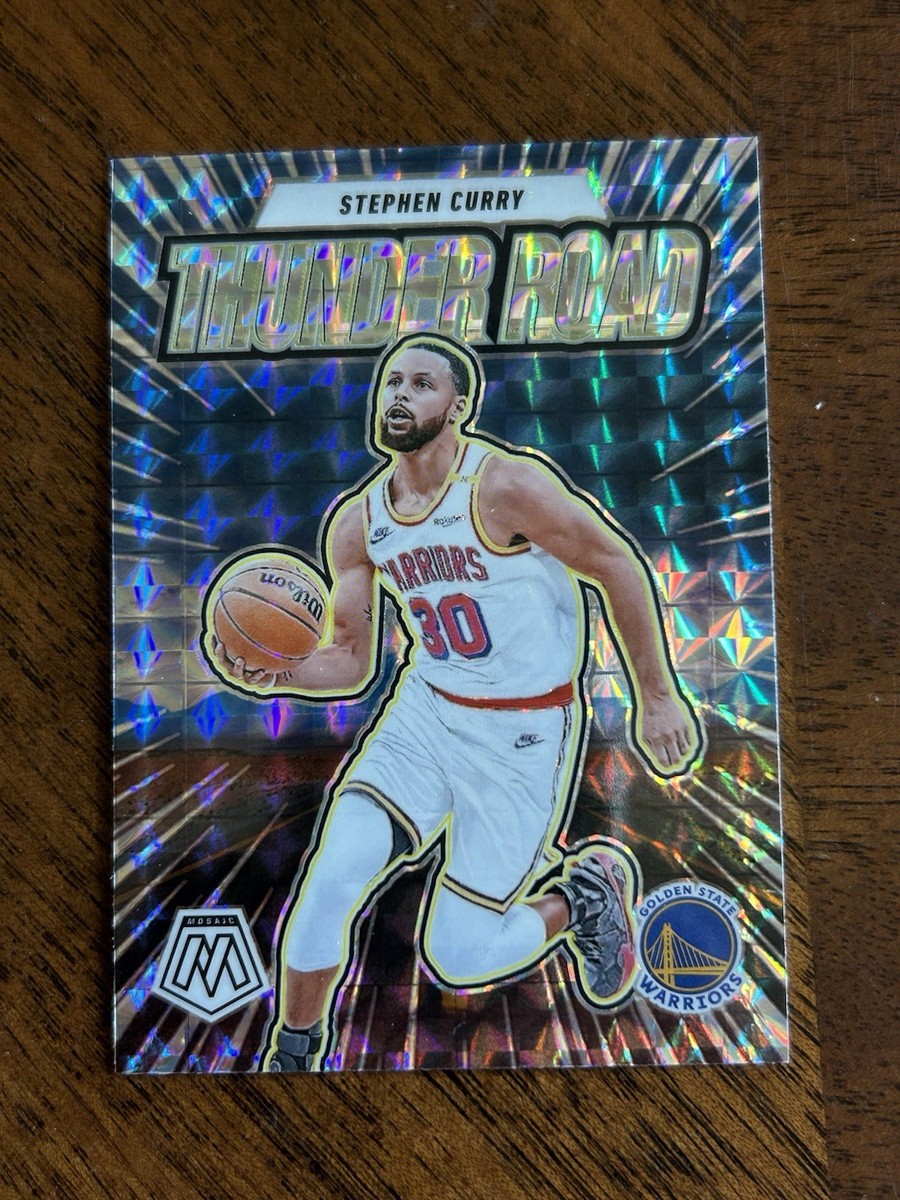 2024-25 Panini Mosaic - Stephen Curry Thunder Road Silver Prizm