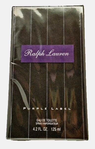 ❤️PURPLE LABEL Ralph Lauren 4.2oz 125 ml.Men's Eau de Toilette