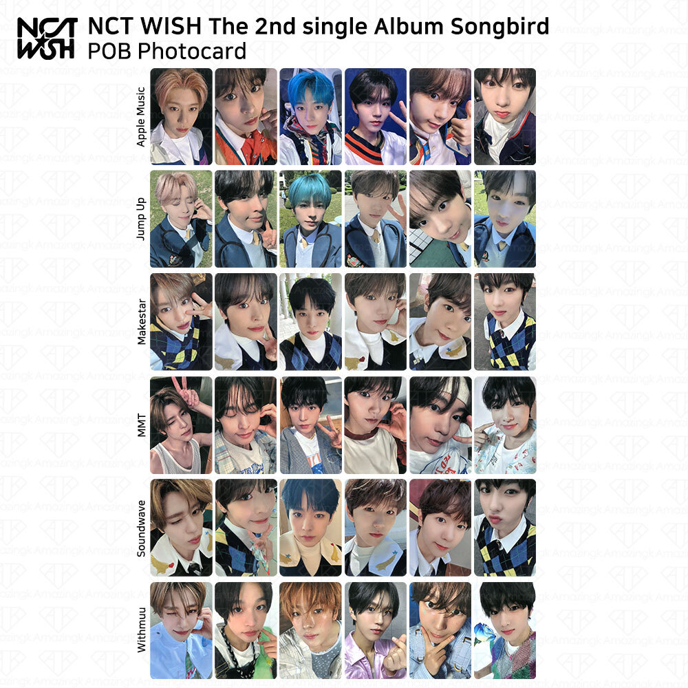NCT WISH The 2nd Single Album Songbird POB Photocard SW Makestar