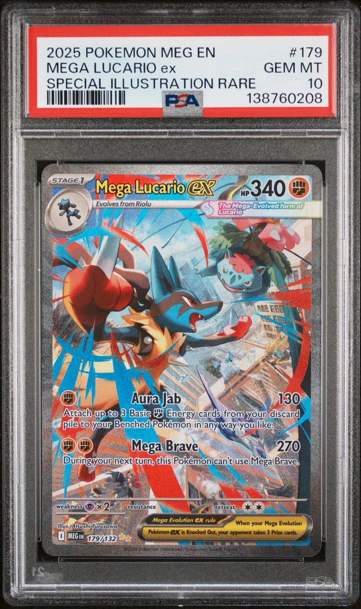 Pokémon TCG Grade 10 Lucario Individual Collectible Card Game