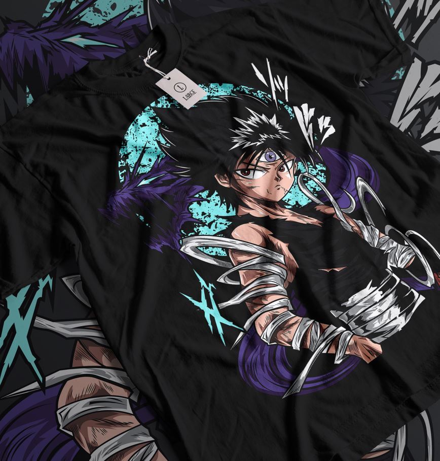 Hiei Yu Yu Hakusho T-shirt Kuwabara Kurama Yusuke Hiel Anime Manga