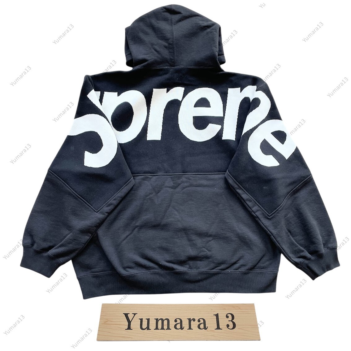 Supreme Big Logo Jacquard Hooded Sweatshirt FW23 3colors Size S
