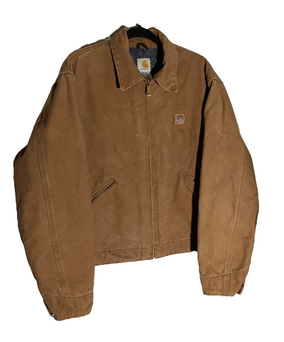 Vintage Carhartt J146 BRN Detroit Jacket Men's Size Large Blanket