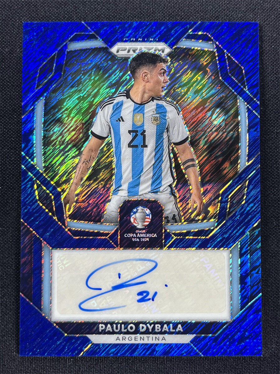 Paulo Dybala 2024 Prizm Copa America #S-PD Signatures - Blue