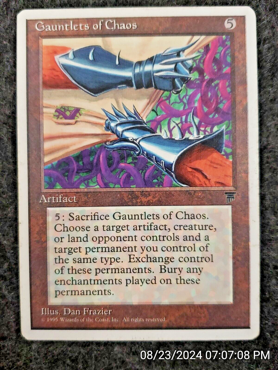 MTG Gauntlets of Chaos Magic the Gathering Artifact CHRONICLES