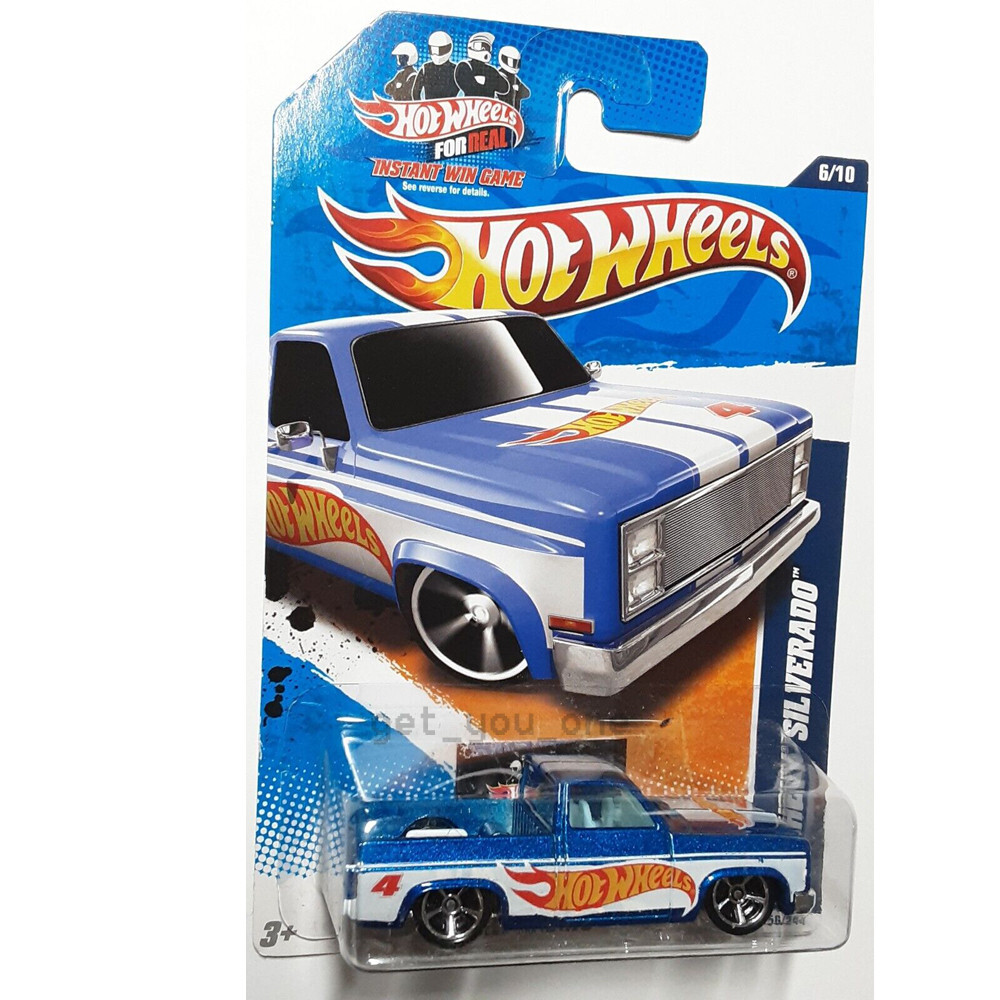 Hot Wheels '83 CHEVY SILVERADO Blue 2011 Team HW Racing Car 156