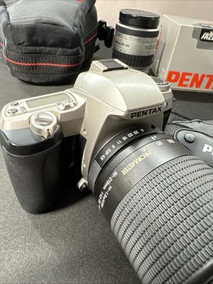 Pentax ZX-M Black Silver 35mm SLR Film Camera With Strap Not