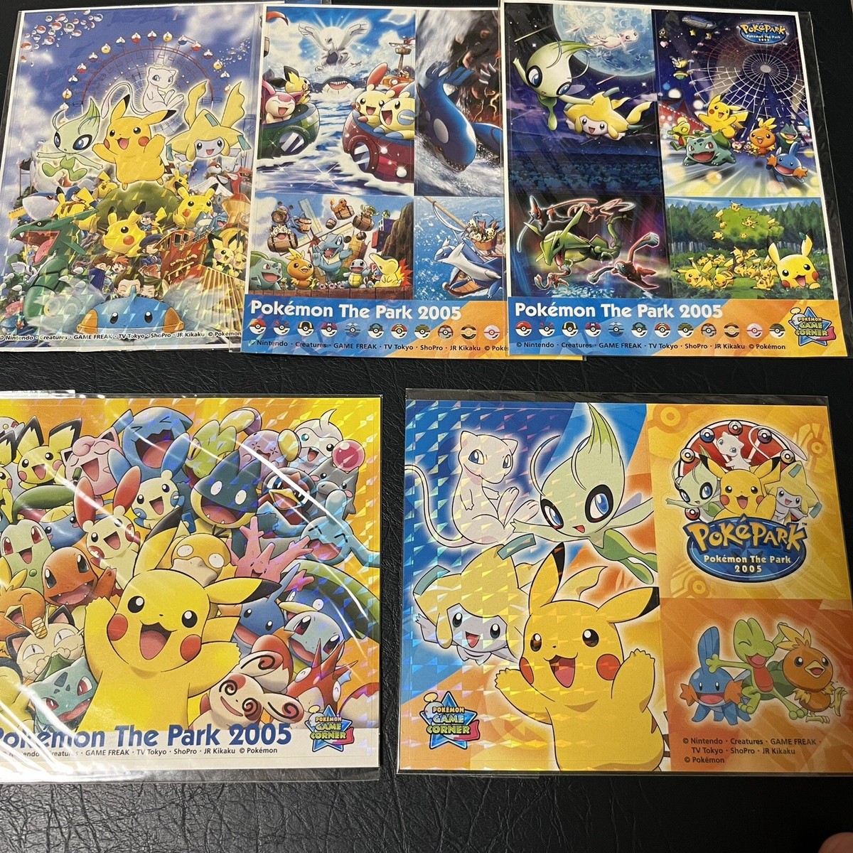 Pokepark Pokemon The Park 2005 5-Piece Sticker Set Pokemon Card