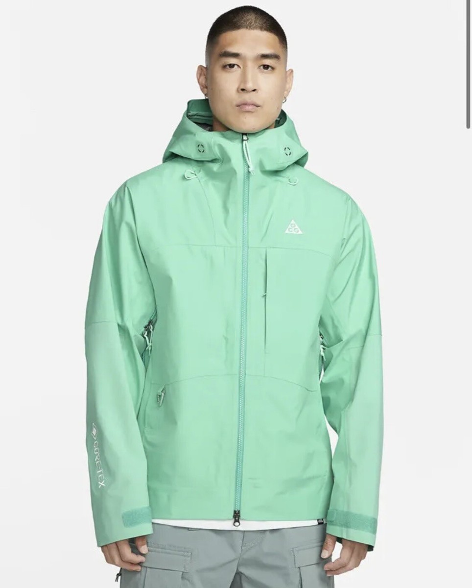 Nike ACG Storm Fit ADV Rain Jacket Green Men's Size L DQ5771‑369