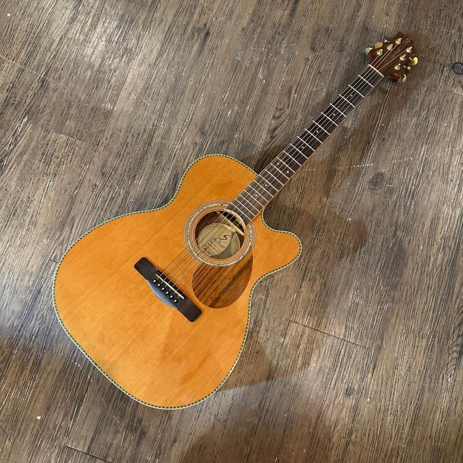 Greg Bennett by Samick OM-15CE Electric Acoustic Guitar Natural
