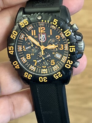 Luminox Navy Seal Colormark Chronograph 44mm Black Mens Quartz