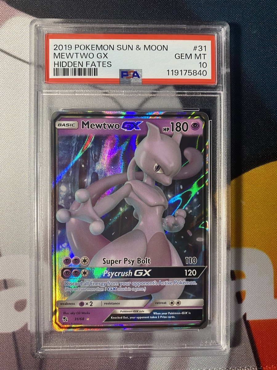 2019 POKEMON HIDDEN FATES MEWTWO GX PSA 10 GEM MINT 31/68 | eBay