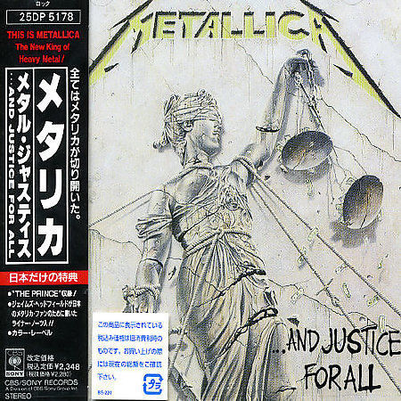 And Justice for All [Japan Bonus Track] by Metallica (CD, Nov-1992