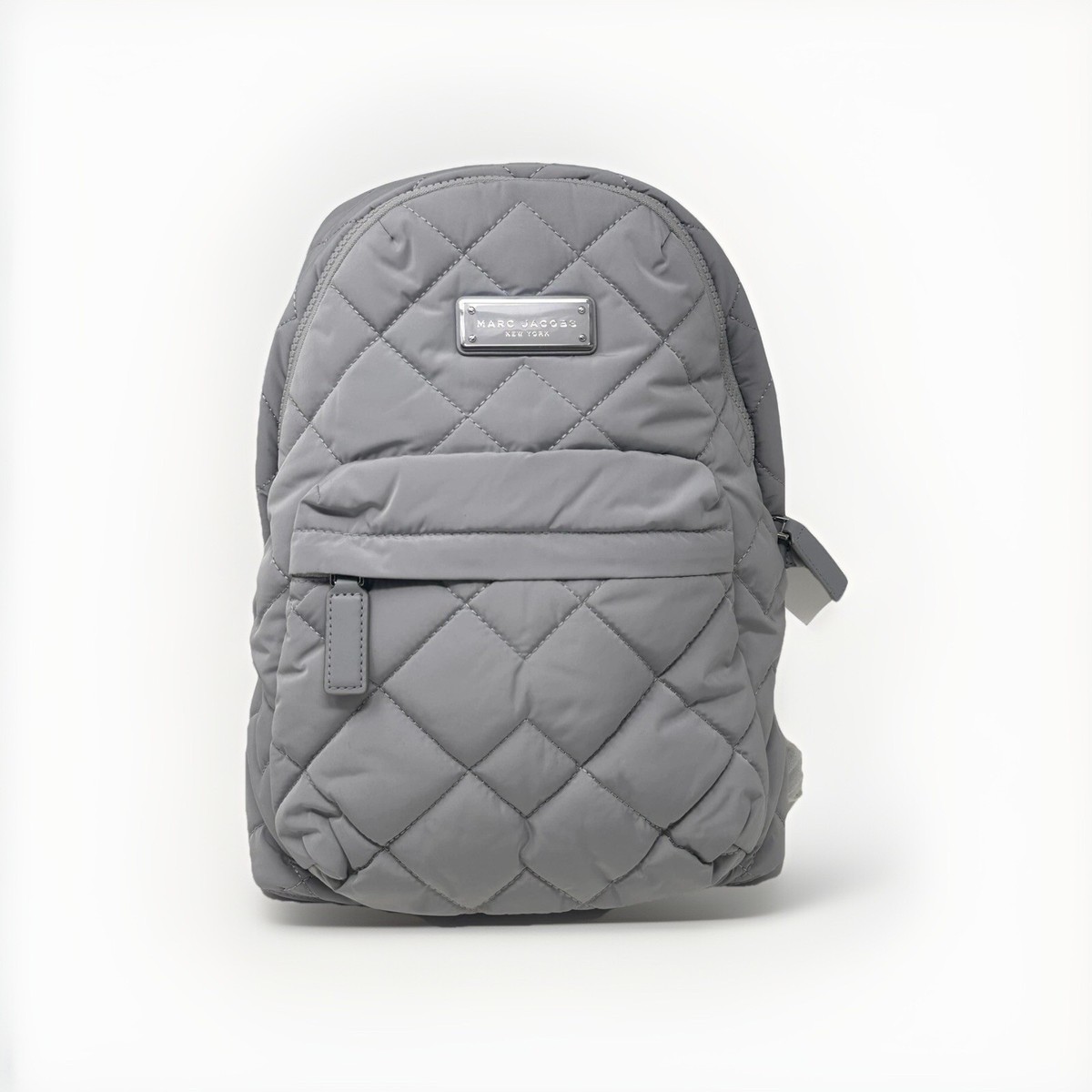 NWT MARC JACOBS Quilted Nylon Backpack - Gray | eBay