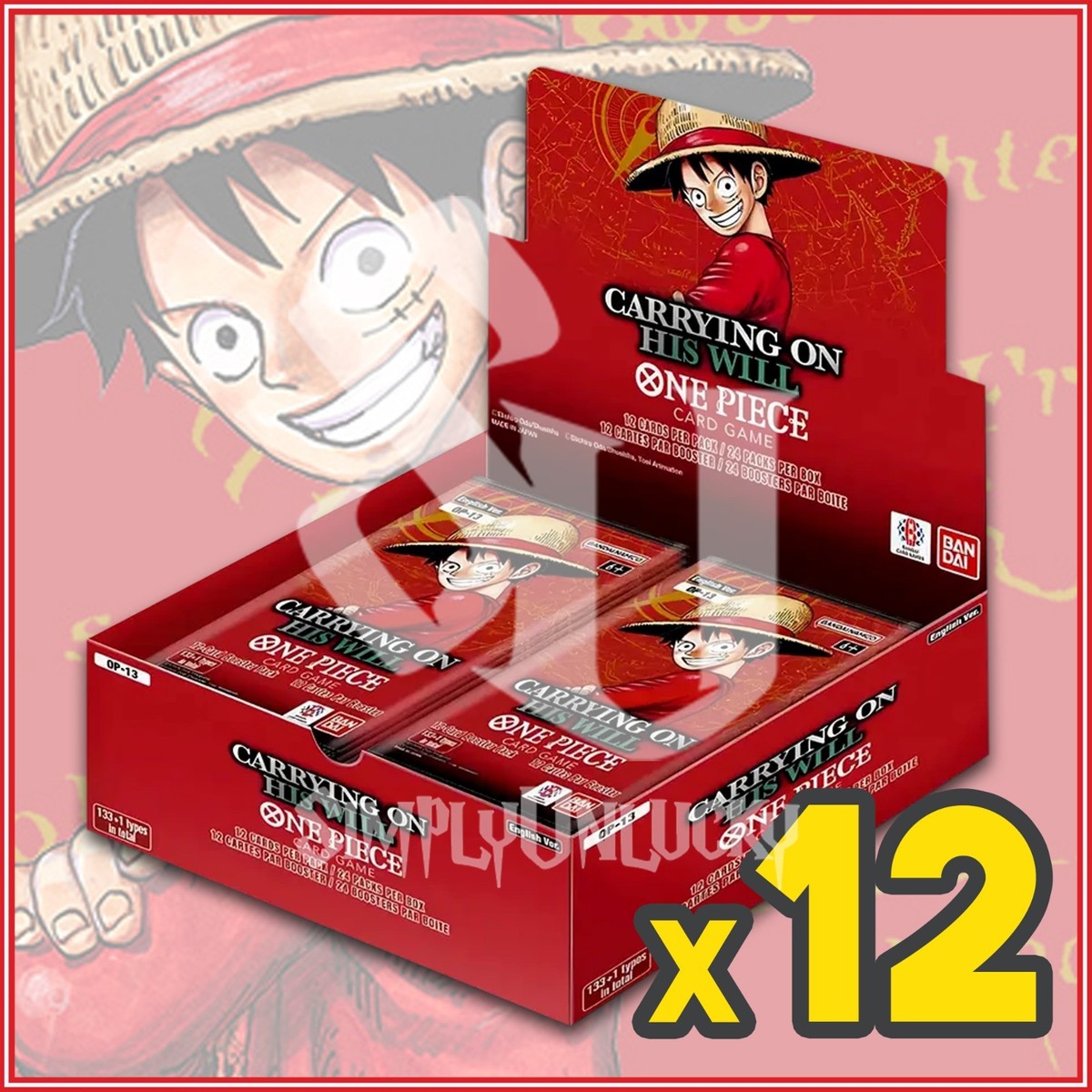 ONE PIECE CARD GAME: CARRYING ON HIS WILL BOOSTER BOX CASE OP13