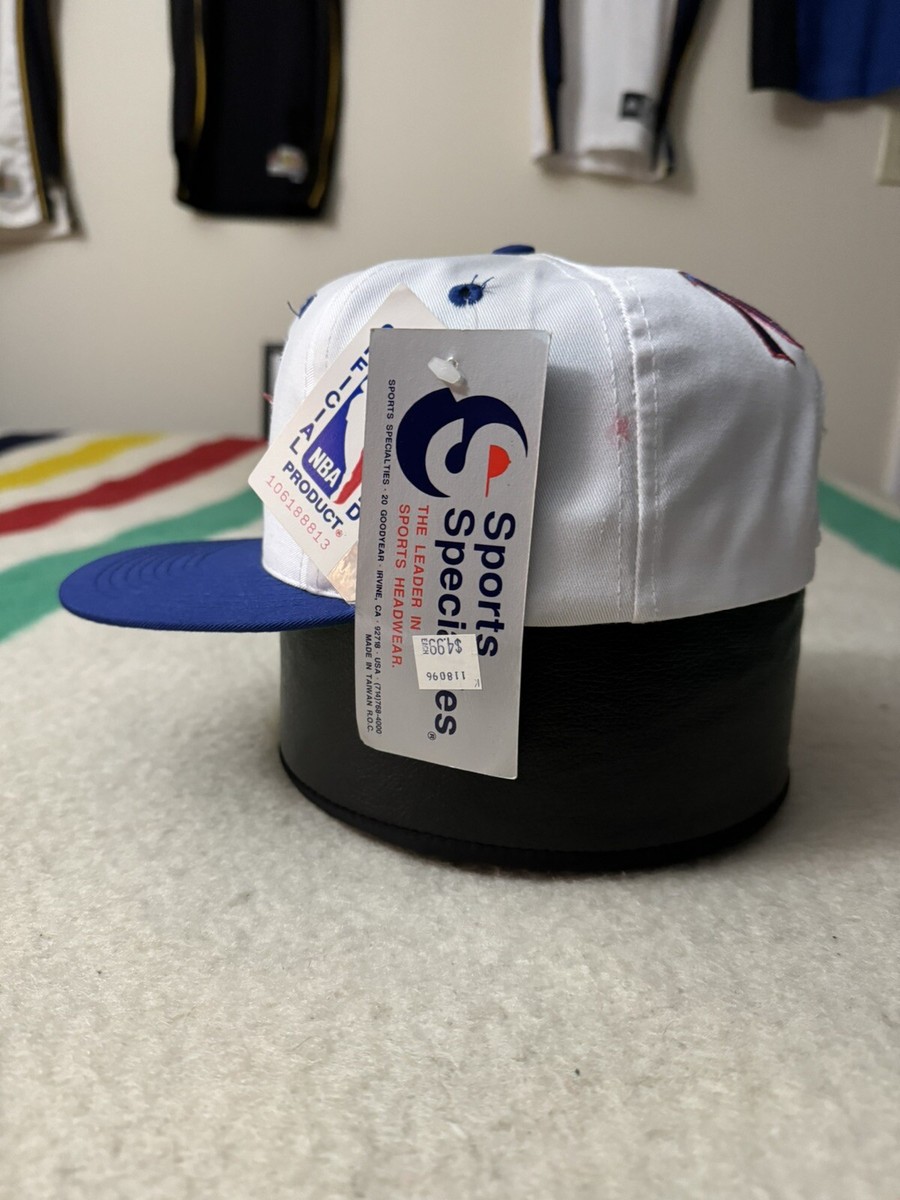 Vintage 90s Sports Specialties New Jersey Nets Backscript SnapBack