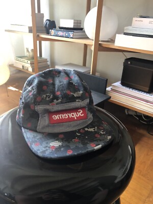 Supreme X CDG 5 Panel Camp Cap USA hat comme de garcon Digi Camo