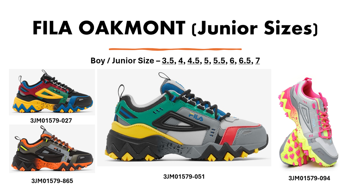 Fila Oakmont TR - Junior / Boys Size - 3JM01579-027, 3JM01579-865