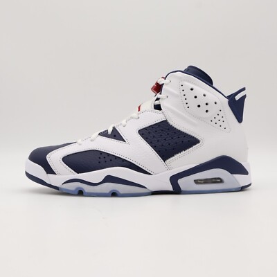 CT8529-164 Nike Air Jordan 6 Retro White and Midnight Navy (Men's