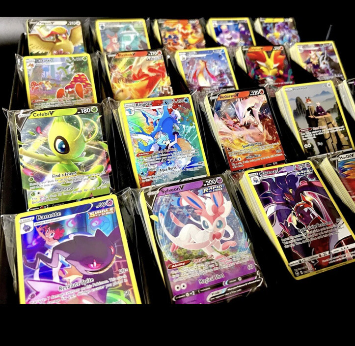 Pokemon 550 TCG Bulk Cards Lot with 1 Ultra Rare Included - GX EX