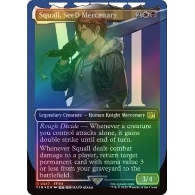FOIL SQUALL, SEED MERCENARY (BORDERLESS) (SURGE FOIL) (547) Final