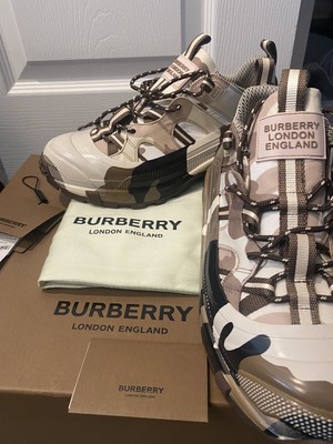 Burberry Arthur Camo Print Sneaker Men Eur 41 MSRP $890