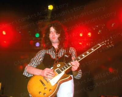 Jimmy Page, 1975 Led Zeppelin US Tour Photo Print Poster | eBay