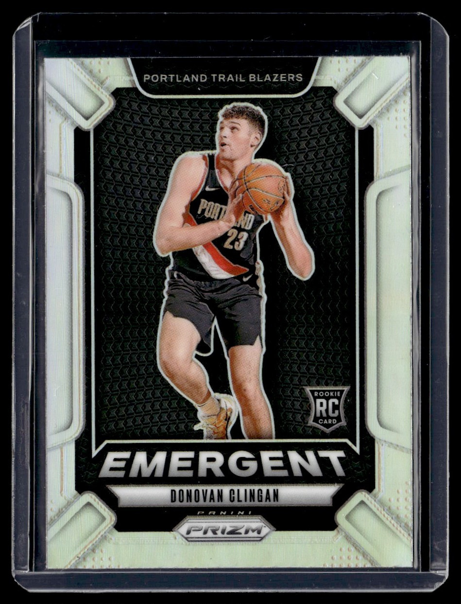 2024-25 PRIZM EMERGENT SILVER DONOVAN CLINGAN ROOKIE #13 | eBay