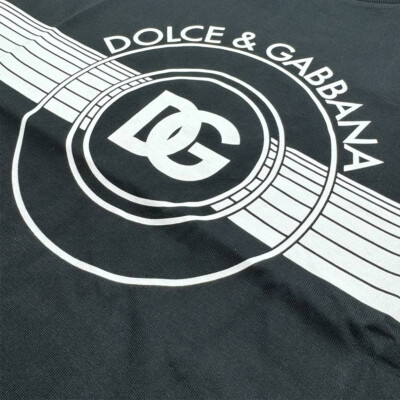 Dolce & Gabbana Interlock Logo Prin Men's T-Shirt Black | eBay
