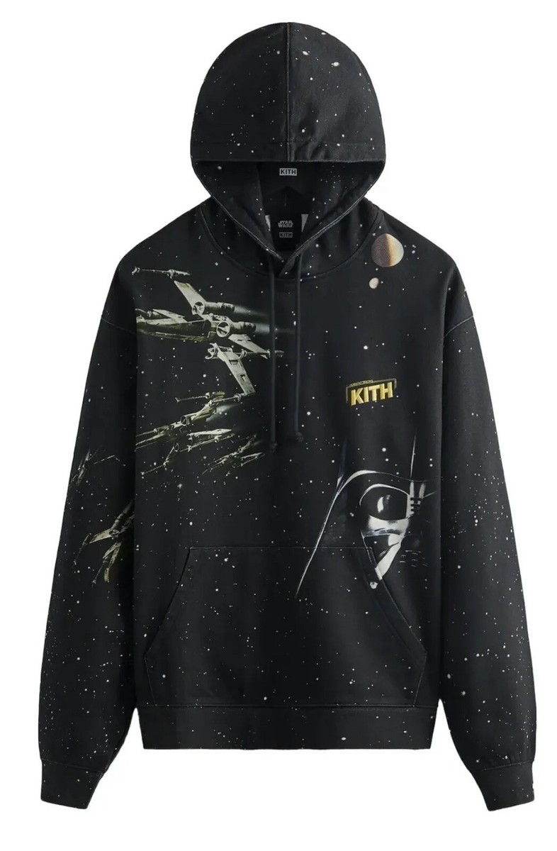 Kith For Star Wars War Hoodie KHM031298-001 Size Medium Med