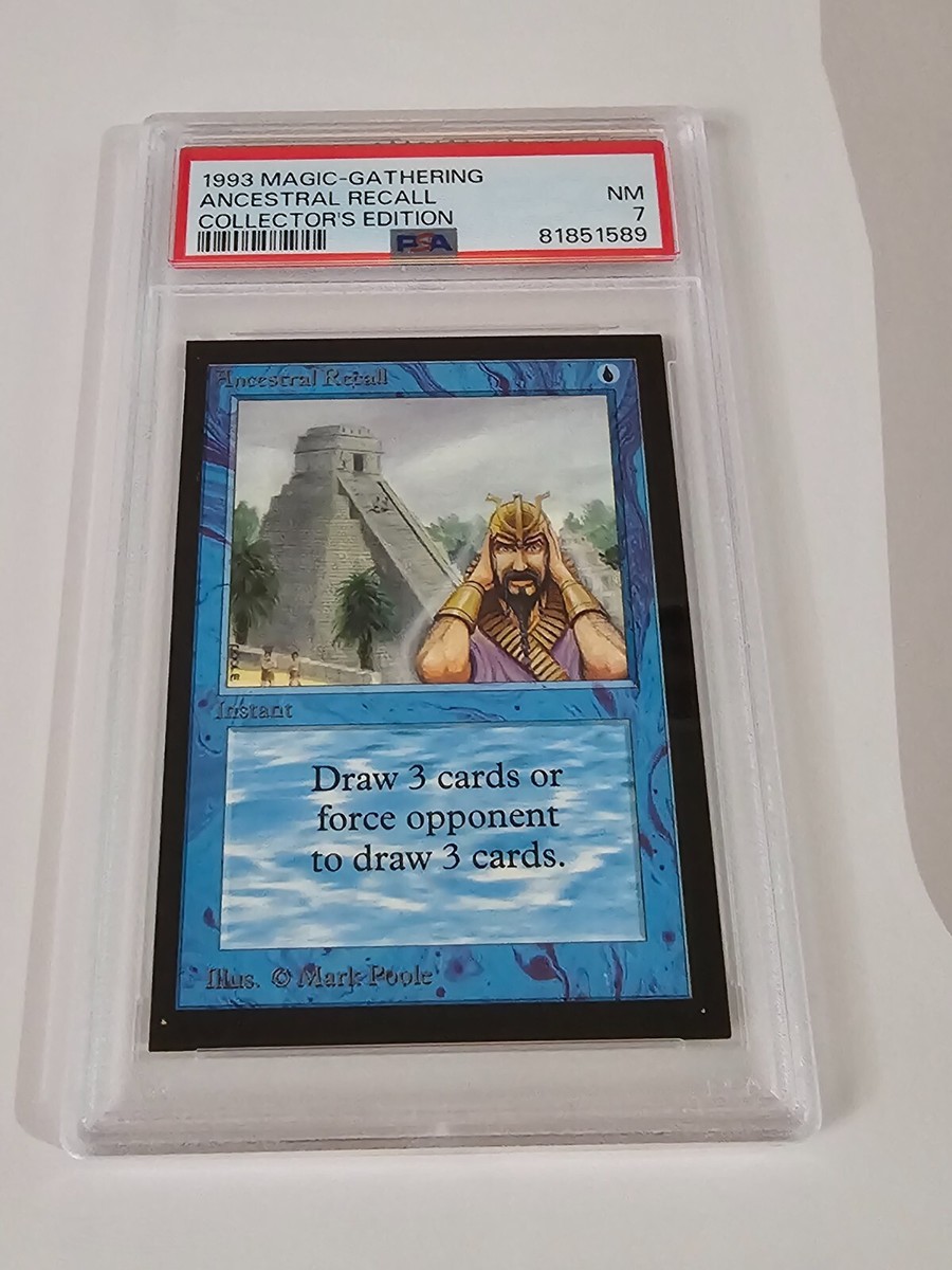 Ancestral Recall Collectors Edition PSA 7 Mtg Magic the Gathering