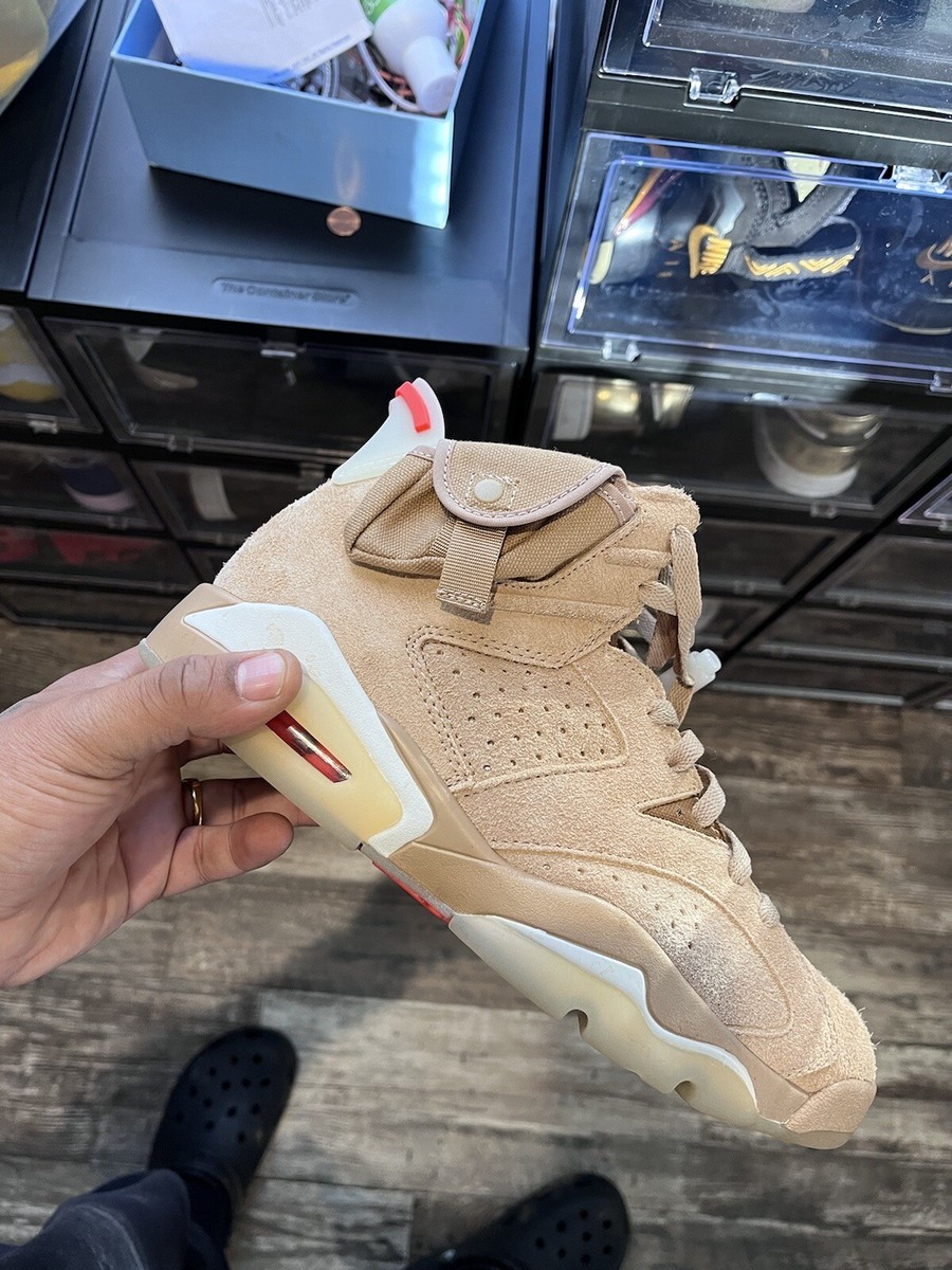 Size 8 - Jordan 6 Retro x Travis Scott Mid British Khaki