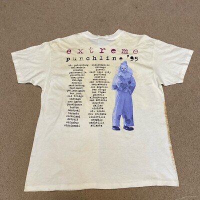 Vintage 1995 Extreme Band “Punchline” All Over Print Tour Shirt Sz