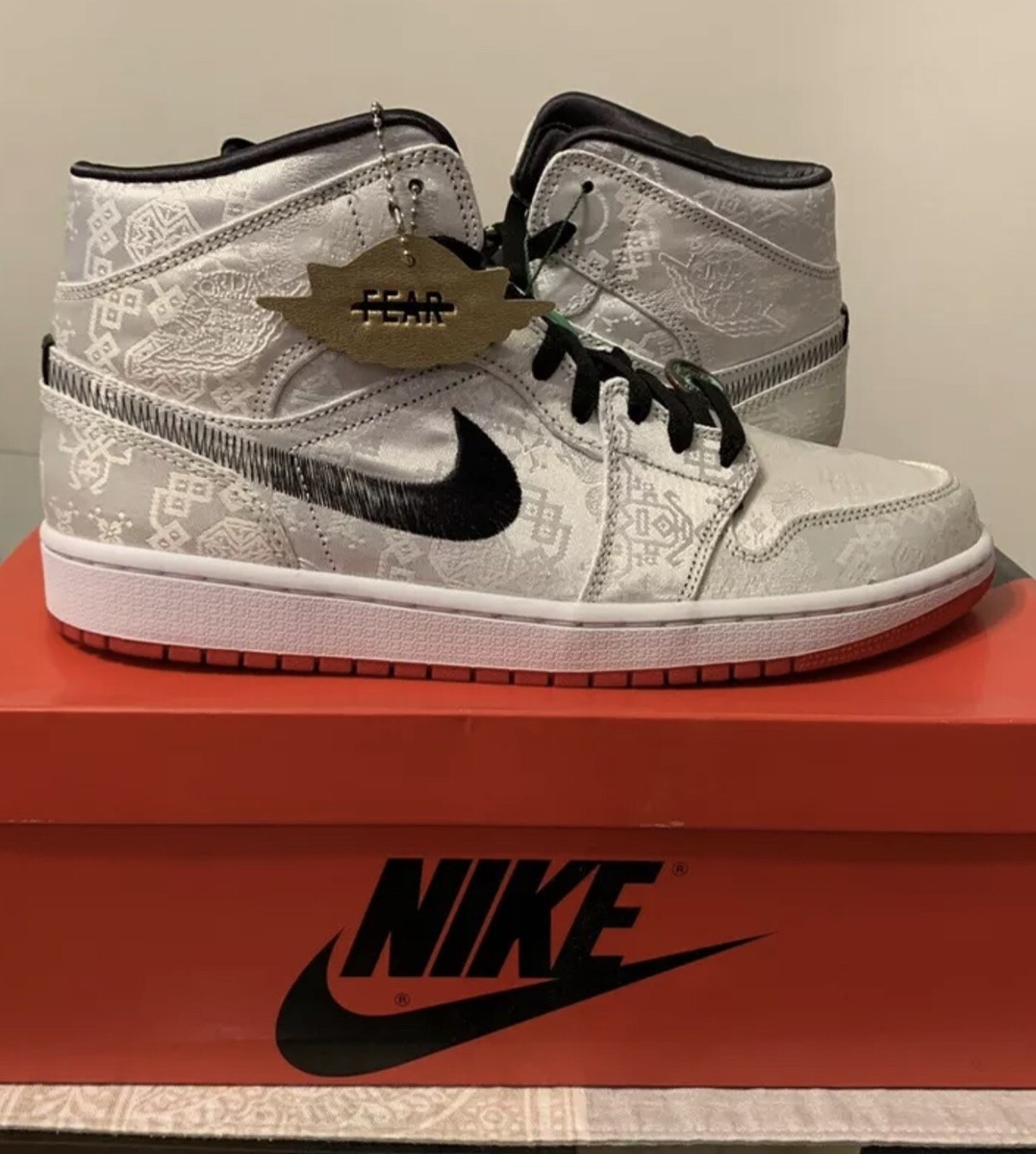 Air Jordan 1 Mid SE Fearless Clot Edison Chen size 10.5 CU2804-100