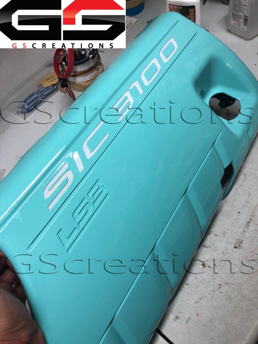 CUSTOM LS3 or LS7 C6 Fuel Rail Covers * Painted Color Coded Hummer