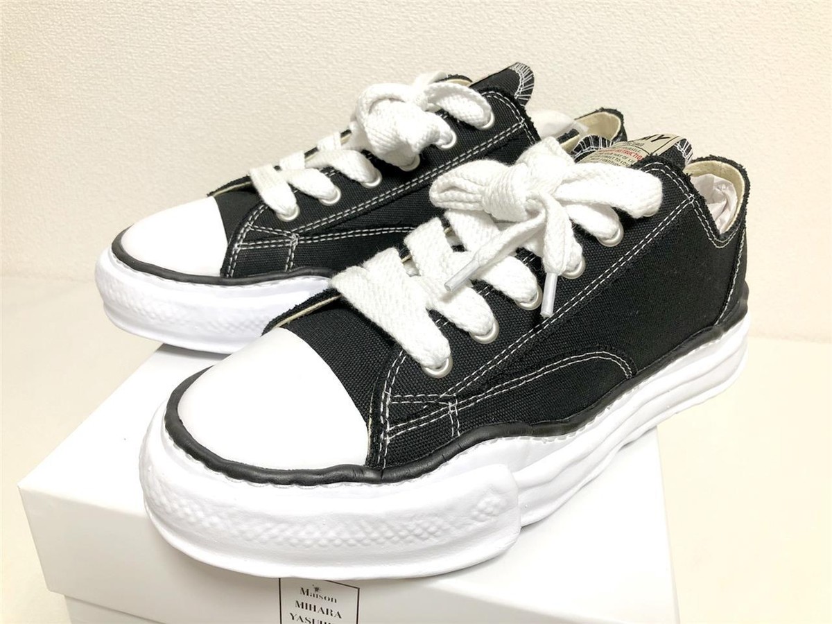 MIHARA YASUHIRO PETERSON OG Sole Canvas Low-top black | eBay