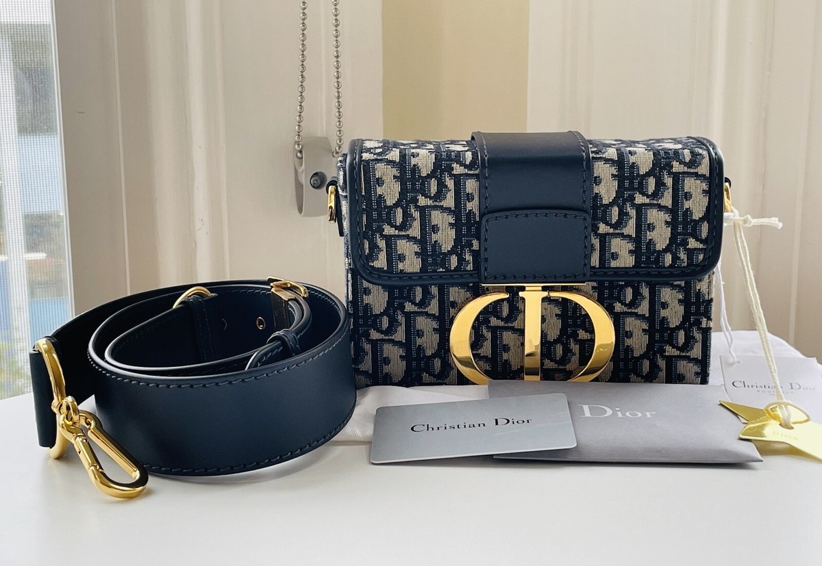 Christian Dior 30 Montaigne Box Oblique Jacquard Cross Body Bag