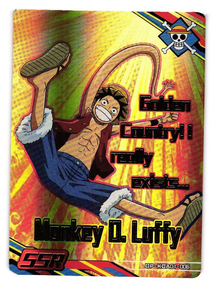 Monkey D Luffy SSR OP-KDAD1-006 One Piece Anime TCG CCG Anime Card