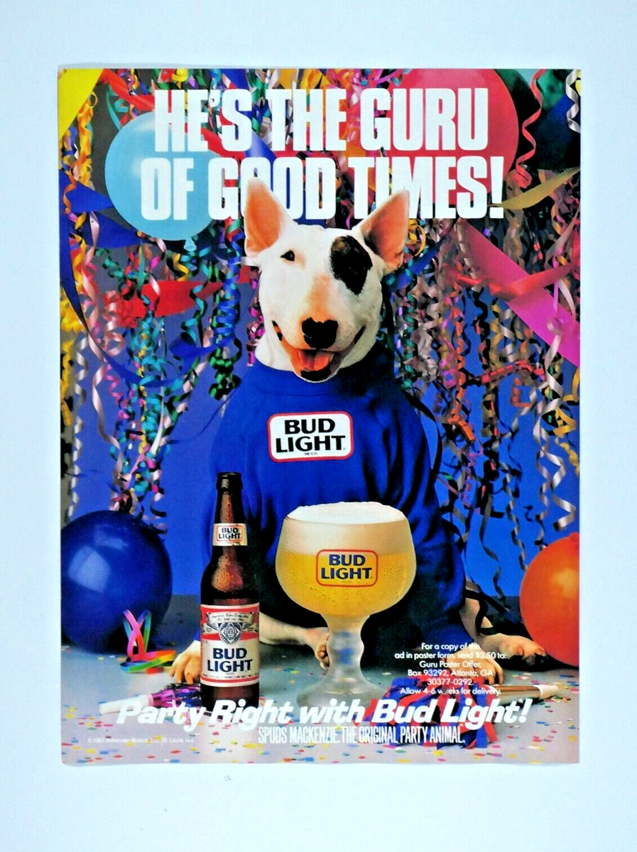 バドワイザー BUD LIGHT Spuds MacKenzie ピンバッジ バドワイザー BUD