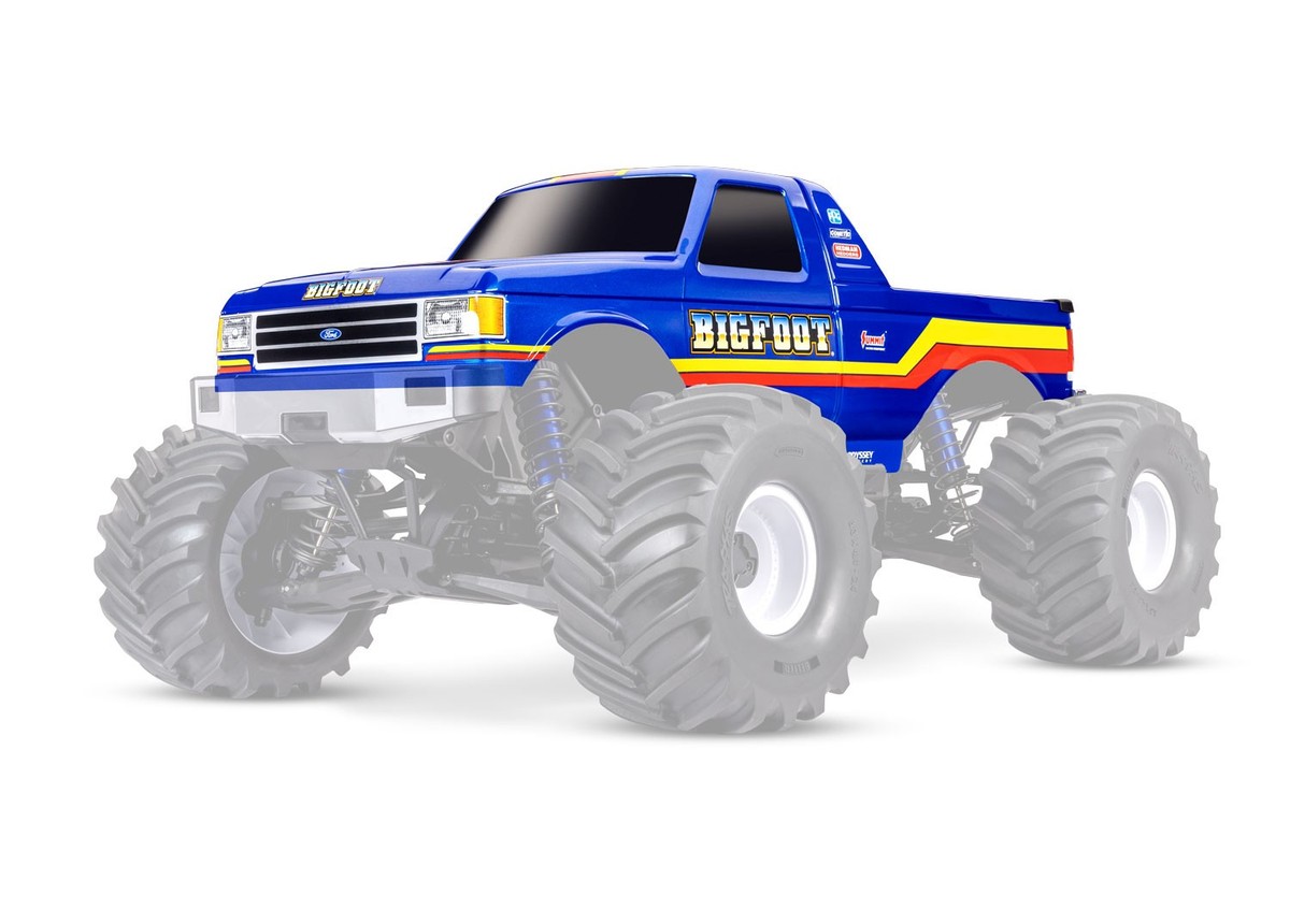 Traxxas Bigfoot #8 Body X-Maxx MT/X-Monster Blue Painted 7691-BLUE