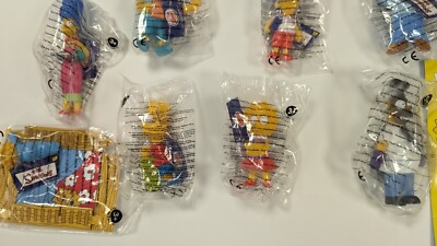 The Simpsons UK Burger King 2001 Kids Meal Figures - FULL SET of