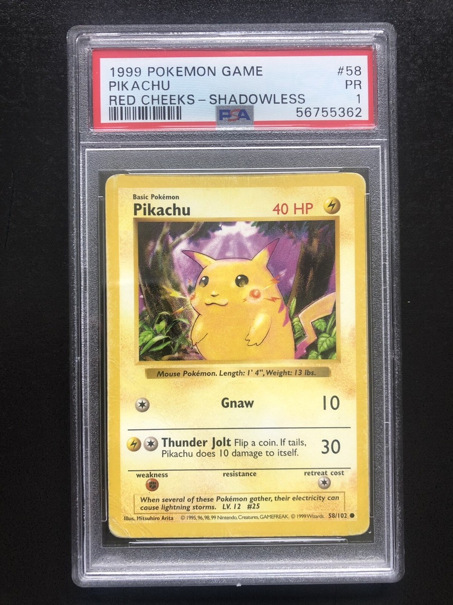 ポケモンカード Pikachu shadowless シャドーレス psa ポケモンカード