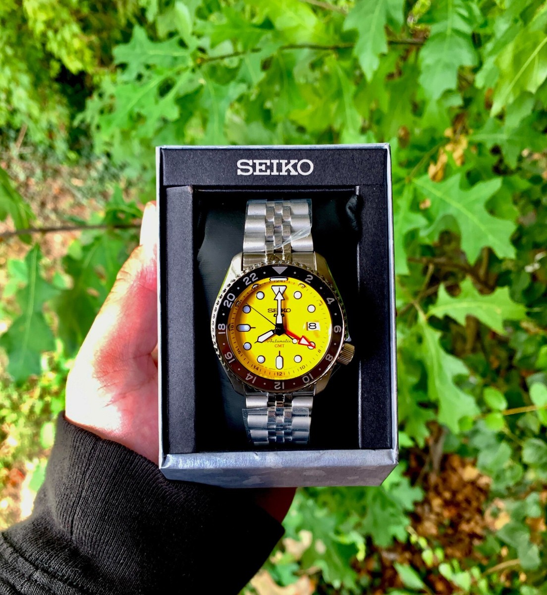 Seiko 5 Five Sports SSK017 SKX GMT Automatic Yellow Dial Made