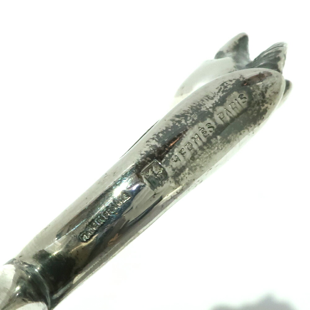 Hermes Paris double horse head corkscrew wine opener silver plated