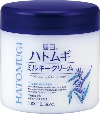KUMANO Reihaku Hotomugi milky cream 300g coixseed moisturizing